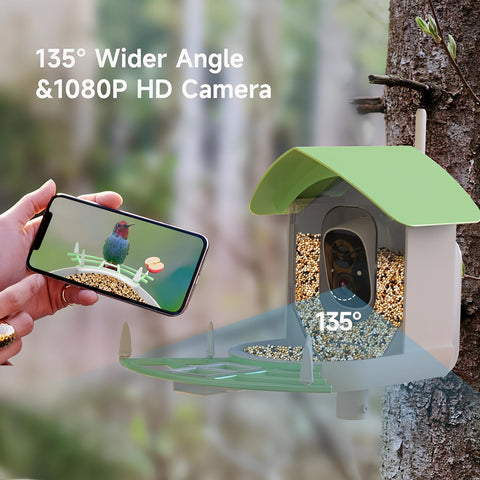 Smart Bird Feeder Camera with AI Recognition and Solar Power