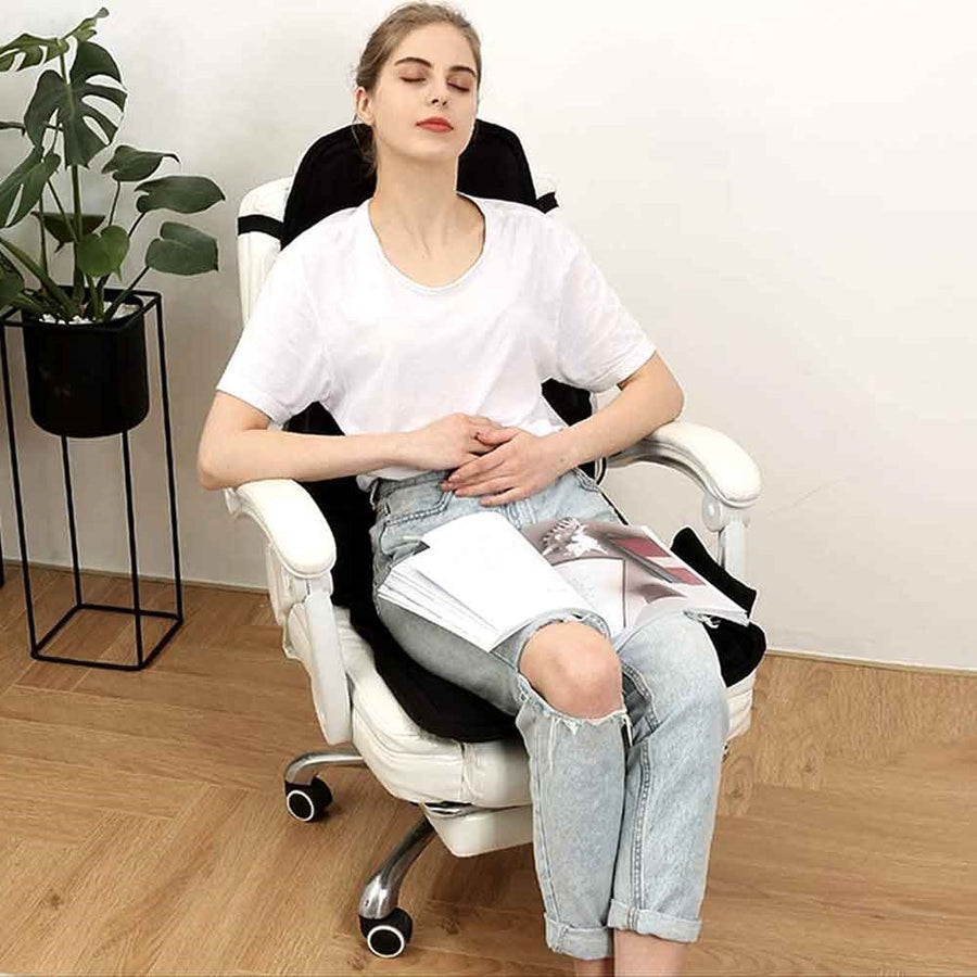 Massage Chair Pad With Heated Back and Neck Cushion for Car and Home