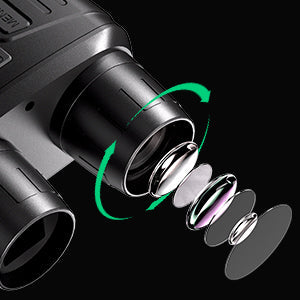 Night Vision Binoculars 4K HD, 5x Zoom, 3-Inch Display