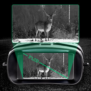Night Vision Binoculars 4K HD, 5x Zoom, 3-Inch Display