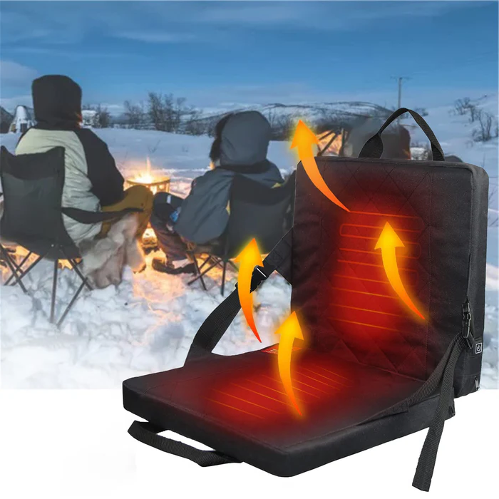 Foldable Heated Seat Cushion with 3 Level Temperature Controller