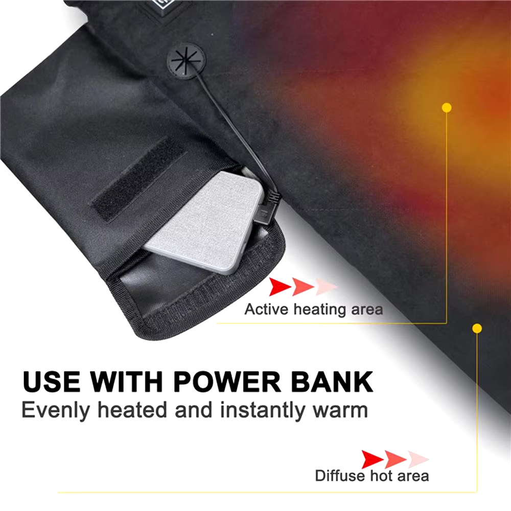 Foldable Heated Seat Cushion with 3 Level Temperature Controller