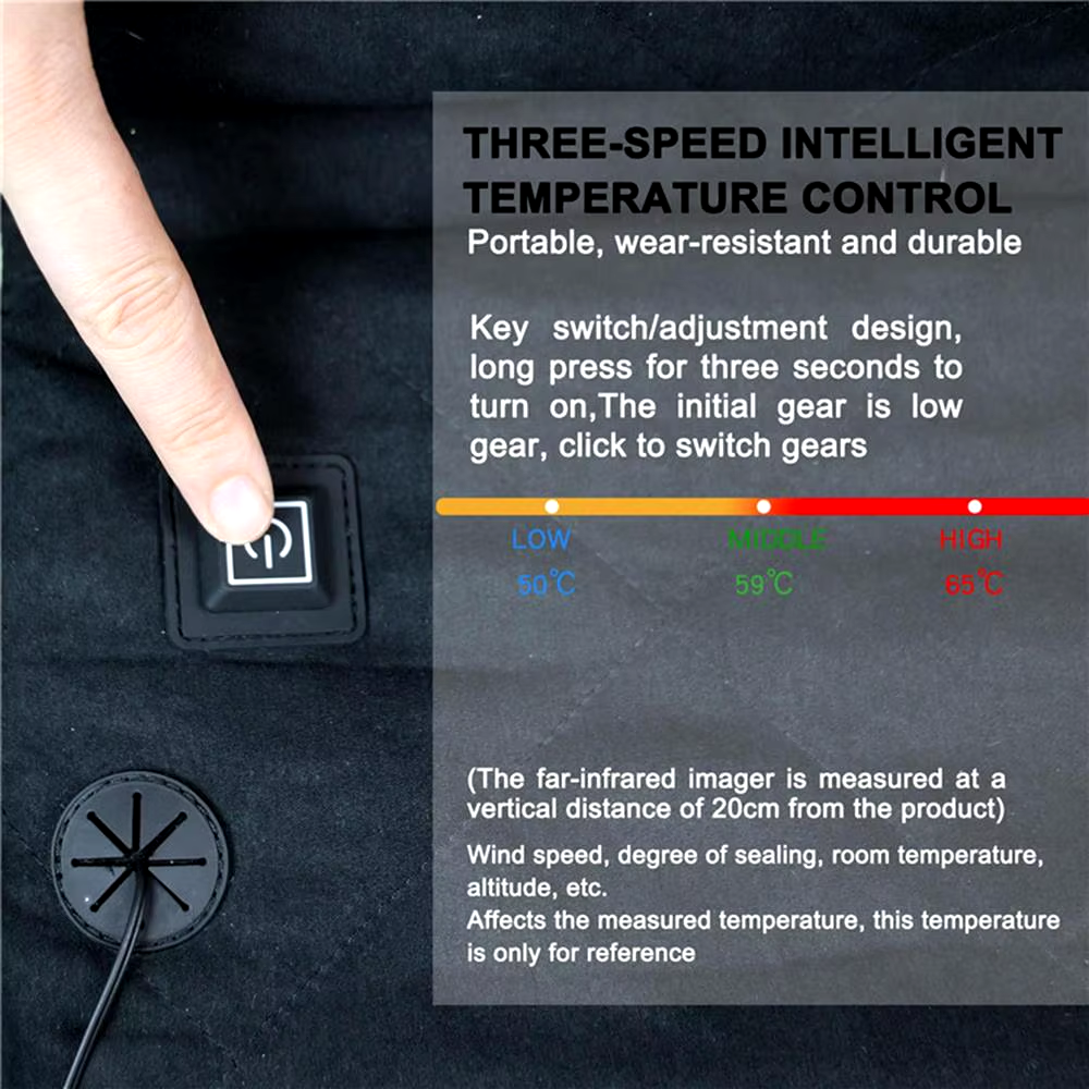 Foldable Heated Seat Cushion with 3 Level Temperature Controller