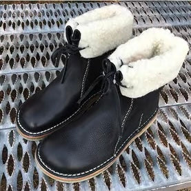 Wool Lined Waterproof Leather Boots