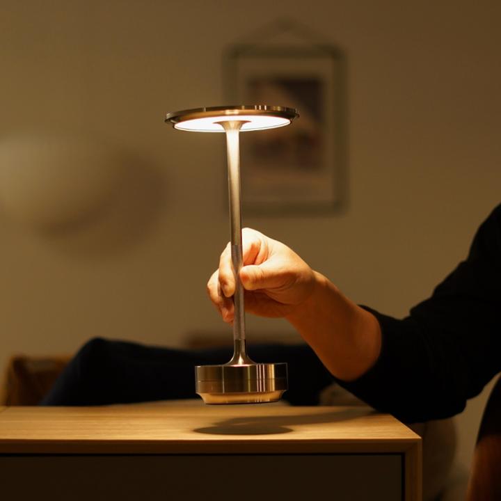 Portable Cordless Table Lamp with Adjustable Light Intensity
