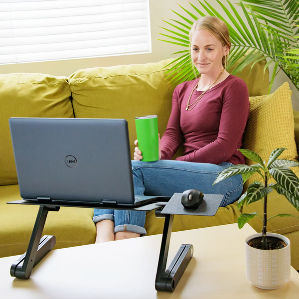 Adjustable Laptop Stand with Foldable Height Design