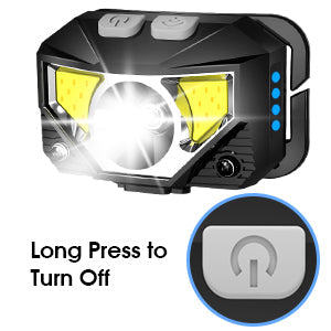 LED Rechargeable Headlamp Flashlight with Motion Sensor