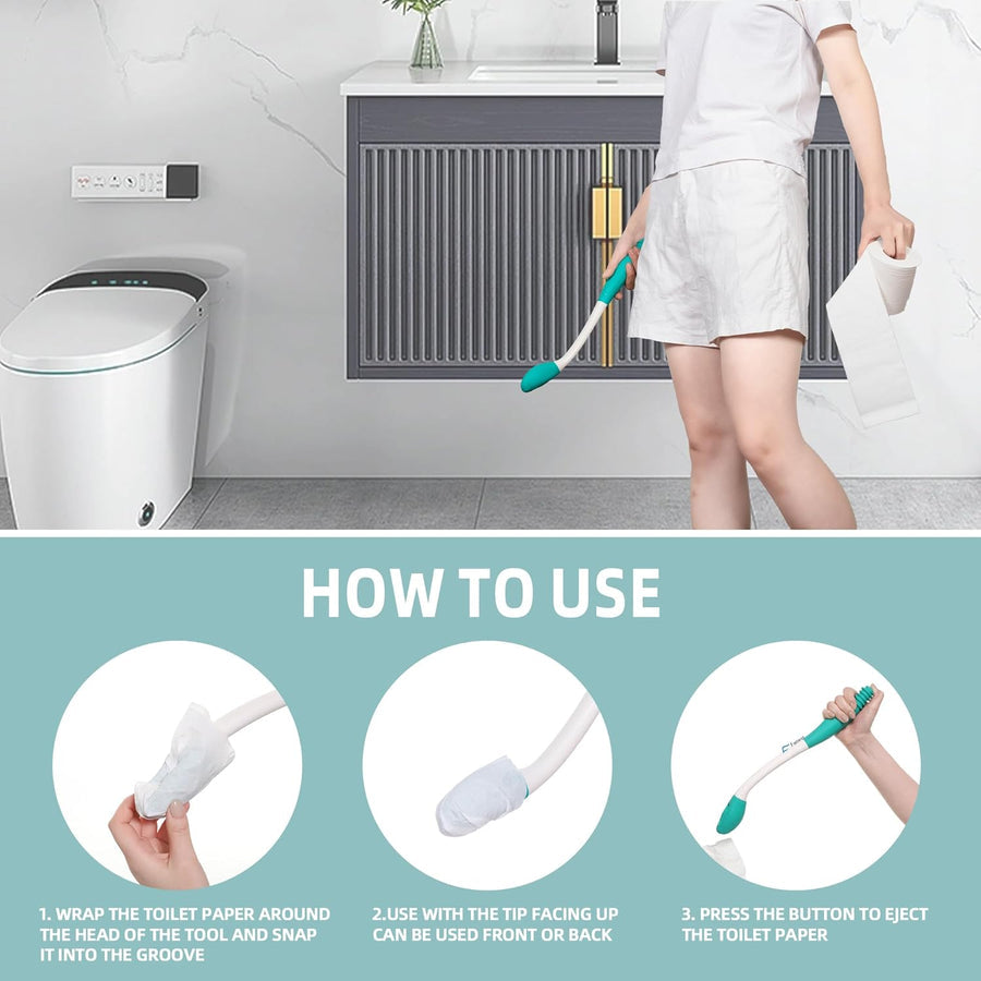 MGT Toilet Aid For Wiping, Long Reach Comfort Hygiene Tool