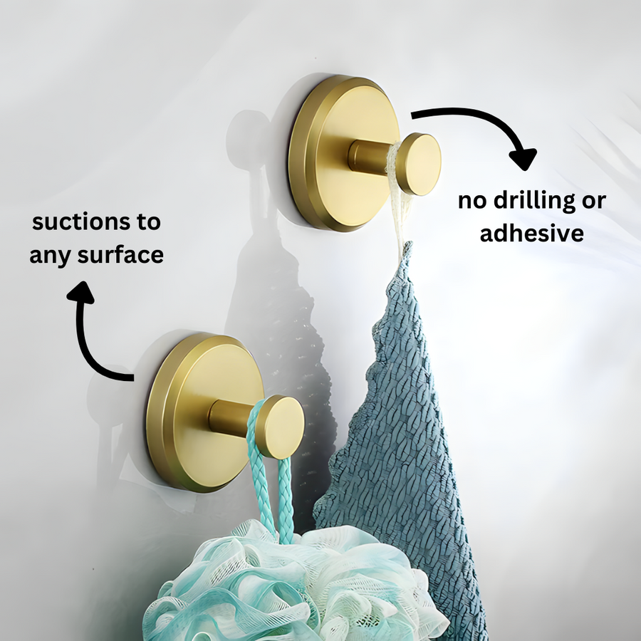 MGT Instant Grip Suction Hooks for Easy Tool-Free Storage