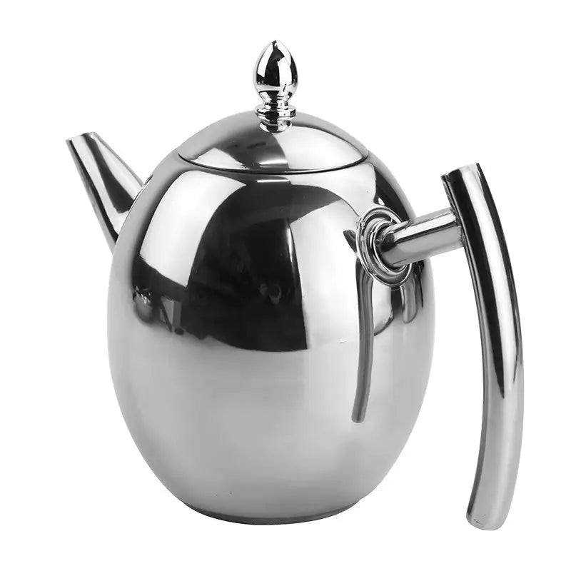 Elegant stainless steel teapot