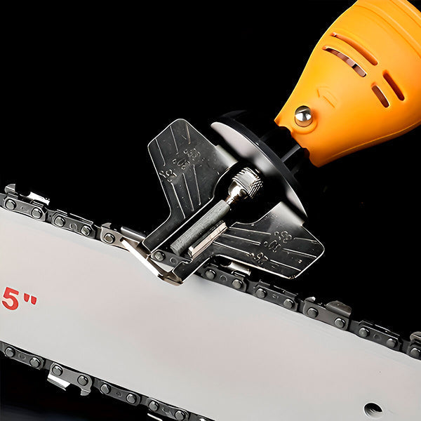 Chainsaw Sharpener with Integrated Sharpener