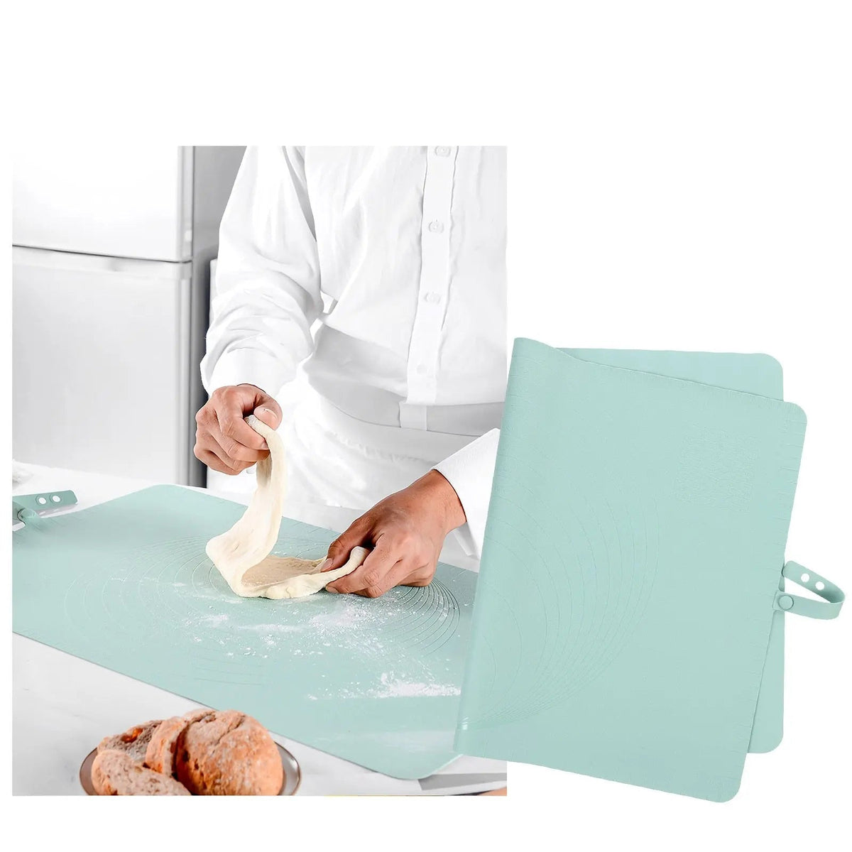 Large Silicone Baking Mat with Nonstick Surface and Heat Resistant Design, 22 x 15 inches
