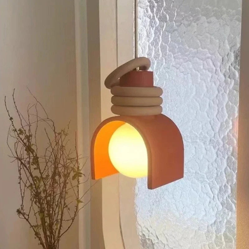Wabi-Sabi Pendant Light | Japanese Minimalist Resin Design