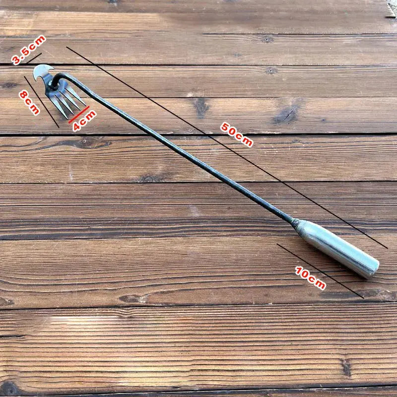 Long Handle Weeder with Precision Claw Head and Cushioned Grip