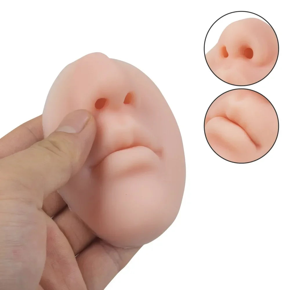 Nose Soap Dispenser with Squeeze Silicone and Adhesive Mount, Lifelike Prank