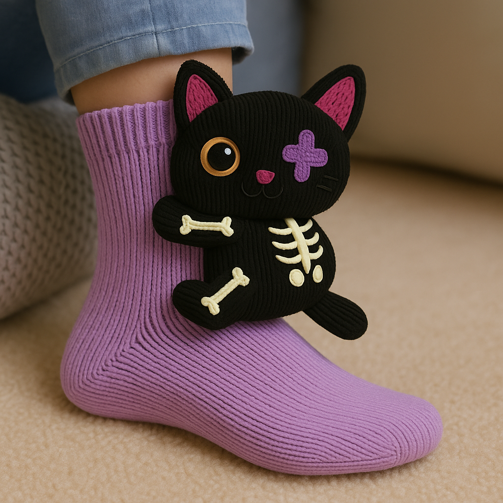 Socks Winter Plush Animal Slipper Style Footwear
