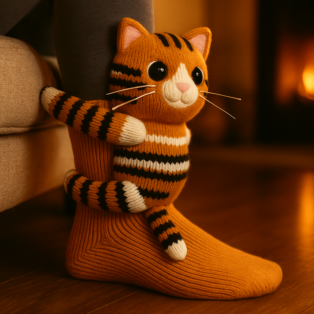 Socks Winter Plush Animal Slipper Style Footwear