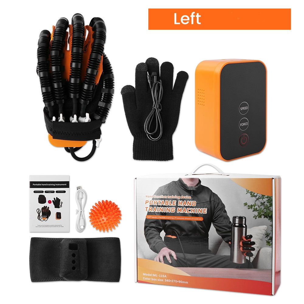 Hand Therapy Trainer Gloves with Adjustable Air Assist and Rechargeable Pump, 5 Levels