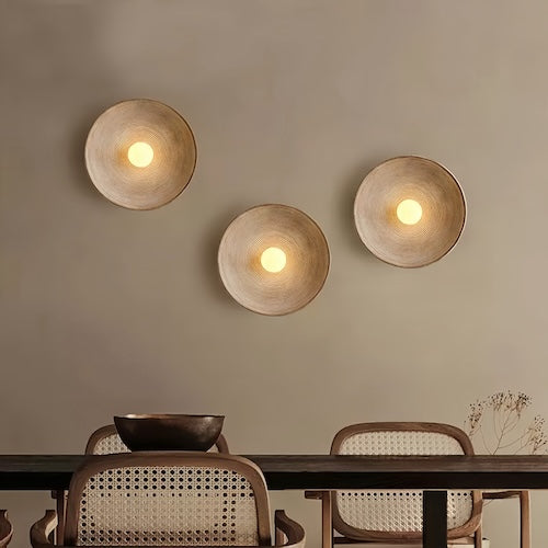 Rustic Wood Wall Sconce | Handcrafted LED Wall Light