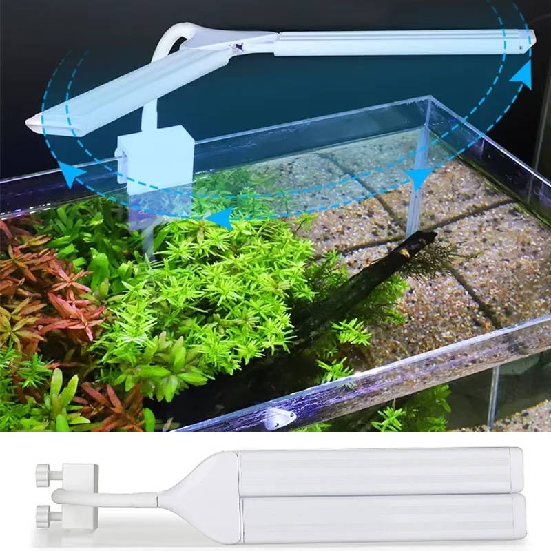 Bright Led Aquarium Light Clip On Full Spectrum Lamp For Fish Tanks & Aquatic Plant Growth