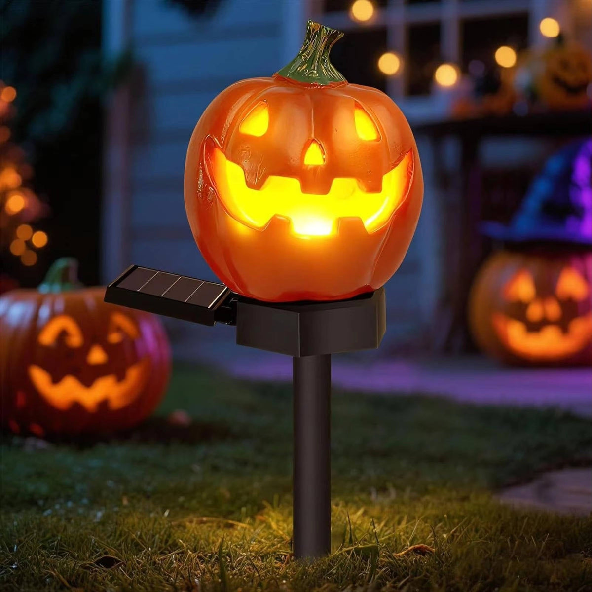 Light Up Pumpkin Decor Halloween Pathway Lights