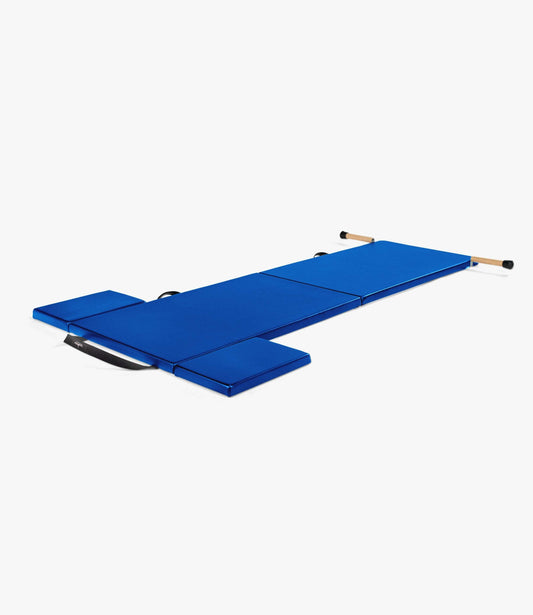 Classical Folding Pilates Mat with Side Pads & Wooden Handles