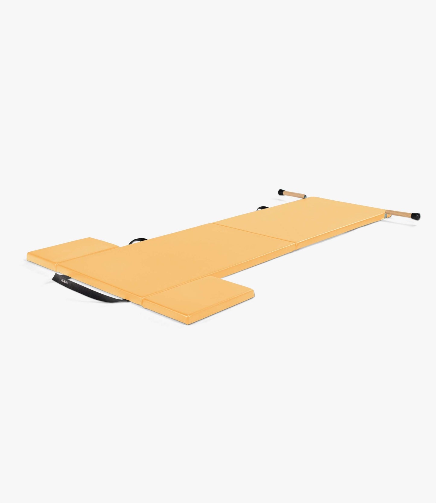 Classical Folding Pilates Mat with Side Pads & Wooden Handles