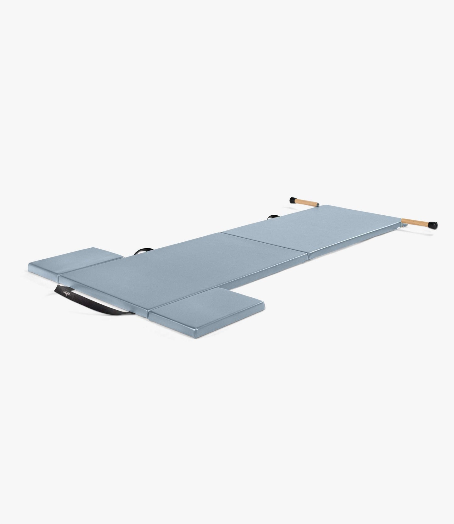 Classical Folding Pilates Mat with Side Pads & Wooden Handles