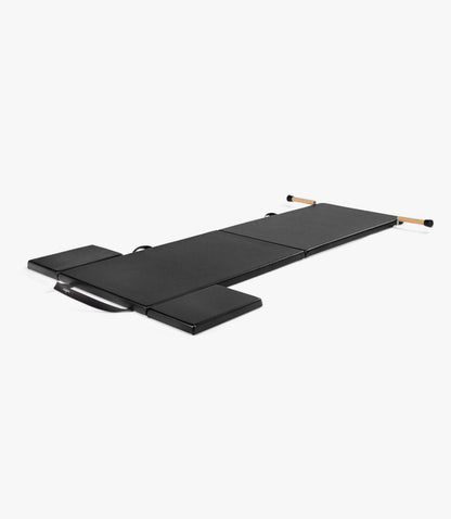 Classical Folding Pilates Mat with Side Pads & Wooden Handles