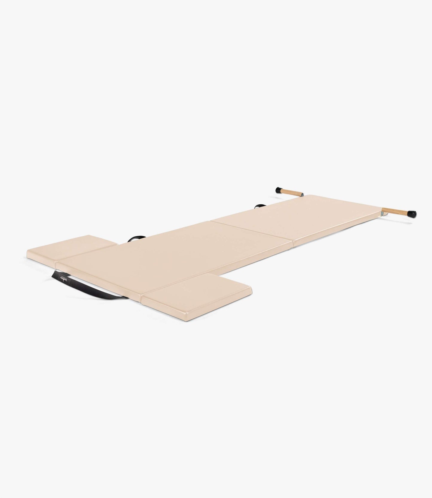 Classical Folding Pilates Mat with Side Pads & Wooden Handles