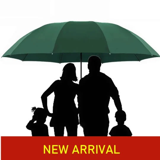 Large Folding Umbrella for Rain and Sun Protection