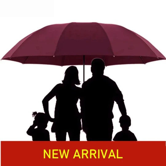 Large Folding Umbrella for Rain and Sun Protection
