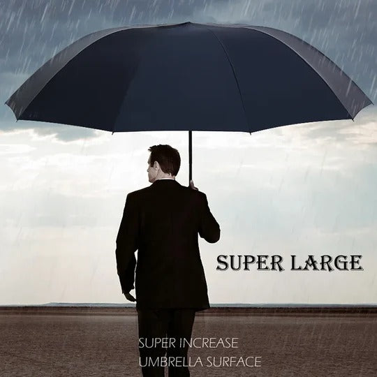 Large Folding Umbrella for Rain and Sun Protection