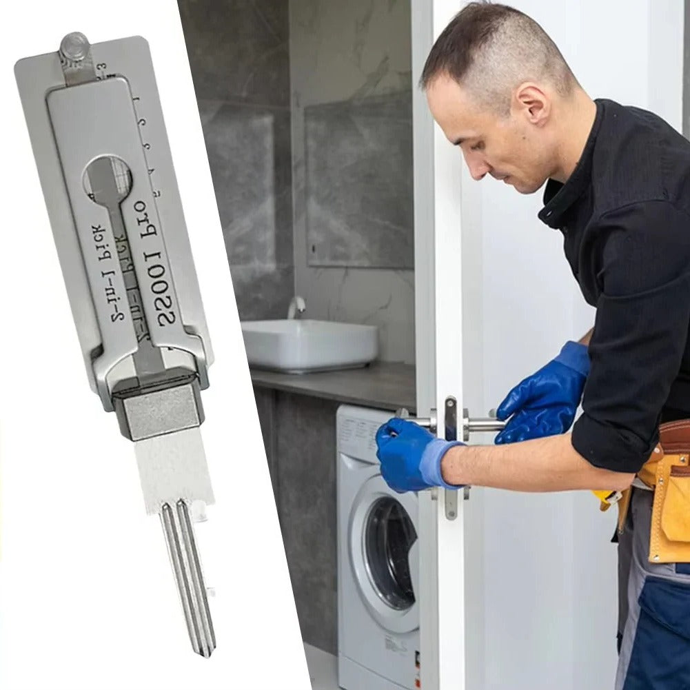 2-in-1 Key Decoder and Lock Pick Tool for Professional Use