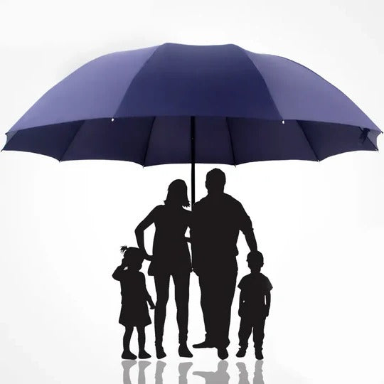 Large Folding Umbrella for Rain and Sun Protection