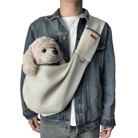 Lightweight Crossbody Dog Sling Shoulder Bag for Small Pets