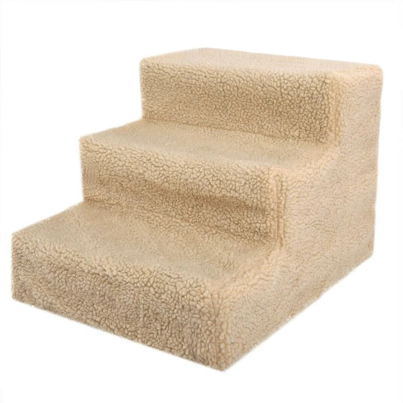 3 Step Portable Dog Stairs For Tall Bed