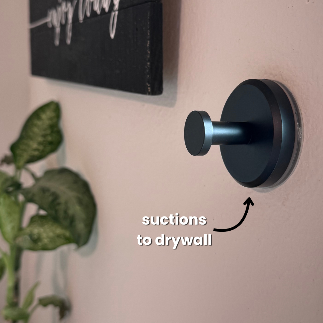Suction Cup Hooks with Toolless Press Seal and 15 Lb Capacity, 4-Pack