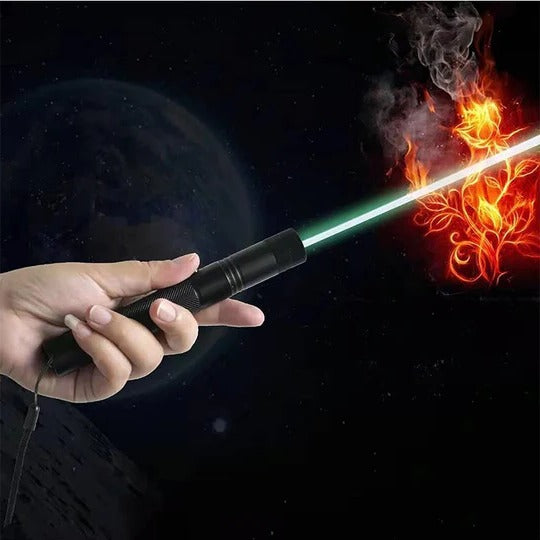 Handheld Laser Pointer with Adjustable Beam for Long-Range Indication