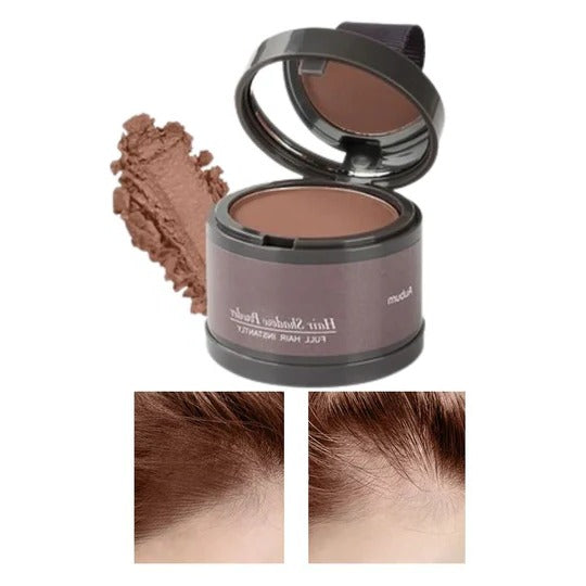 Water-Resistant Hairline Concealer Powder with Built-In Sponge Applicator