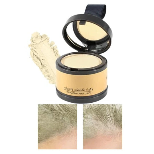 Water-Resistant Hairline Concealer Powder with Built-In Sponge Applicator