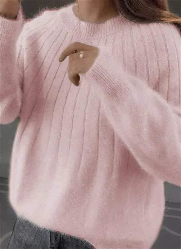 Soft Cashmere Knitted Sweater for Women - Warm