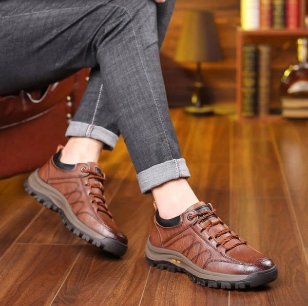 MEN'S ORTHOPEDIC LEATHER SHOES