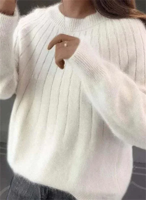 Soft Cashmere Knitted Sweater for Women - Warm