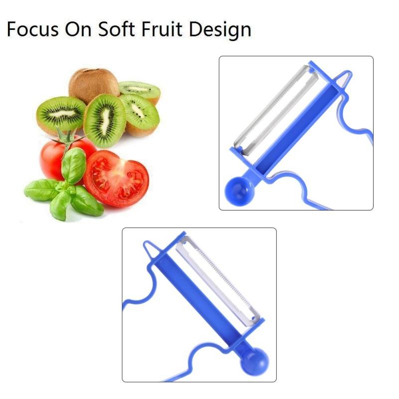 Vegetable Peeler Set with Serrated, Y-Style and Julienne Blades, Ergonomic Handle