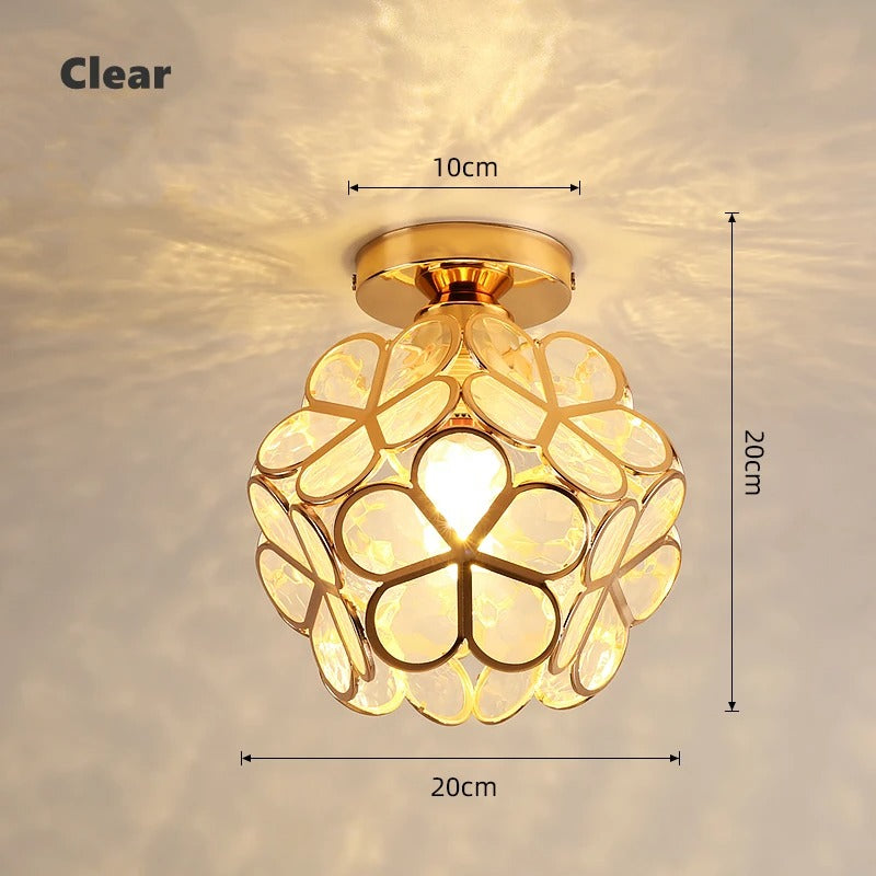 Nordic Petal Aisle Ceiling Lamp | Elegant Corridor & Bedroom Light
