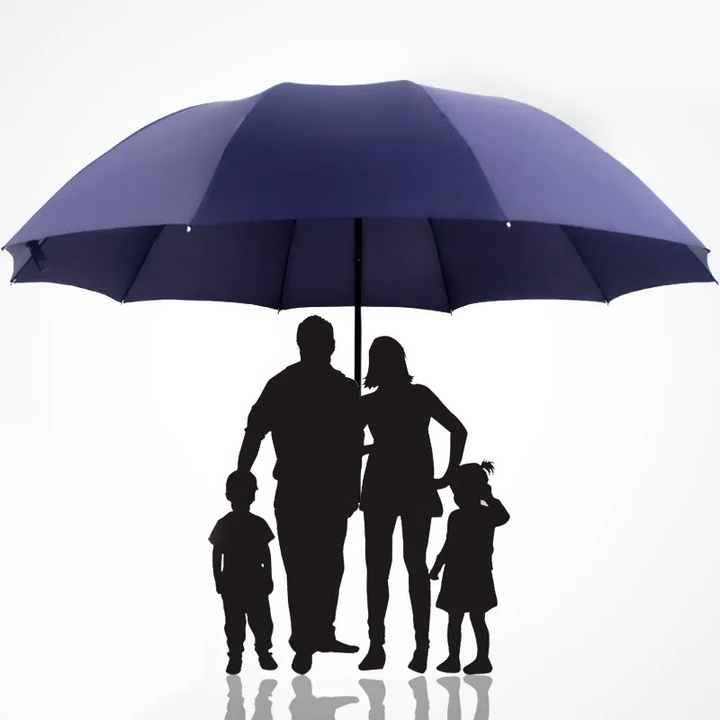 Large Folding Umbrella, Windproof, Folding Design for Rain and Sun