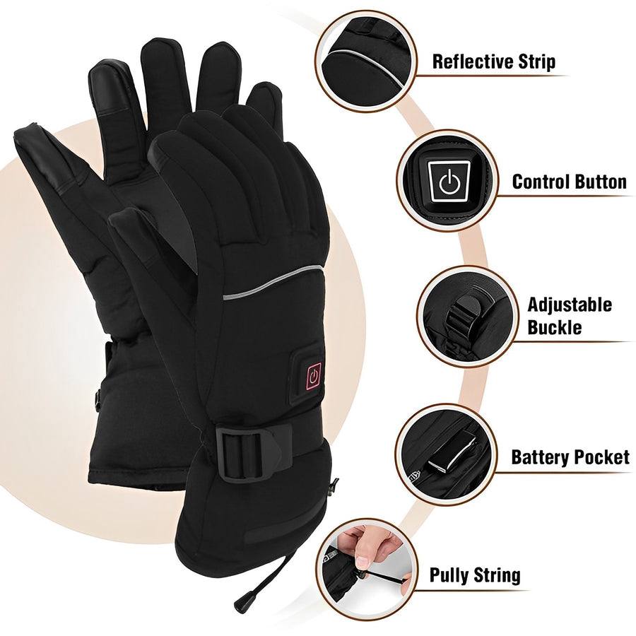 Heated Gloves with 3-Heat Level Control