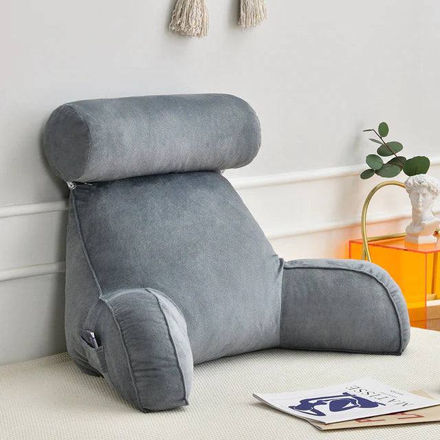Deluxe Reading Bed Pillow with Arms