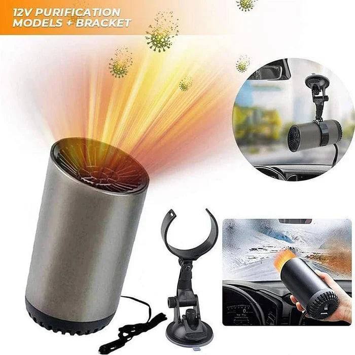Car Warm Air Blower, Fast Heating & Cooling 360-Degree Rotatable Cup Shape Heater